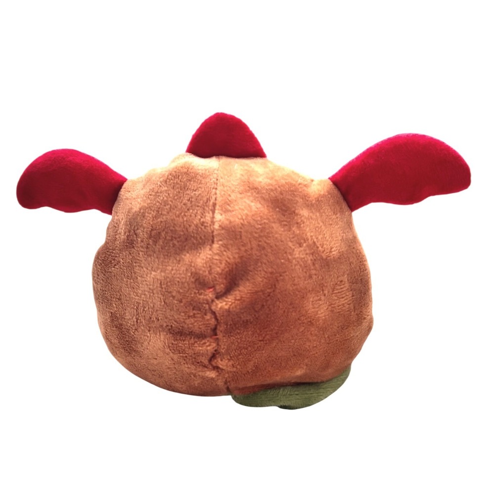 Reversible Dragon Monster Plush 4.5" Green Orange Mood Flip Stuffed Animal Cute - Picture 5 of 6